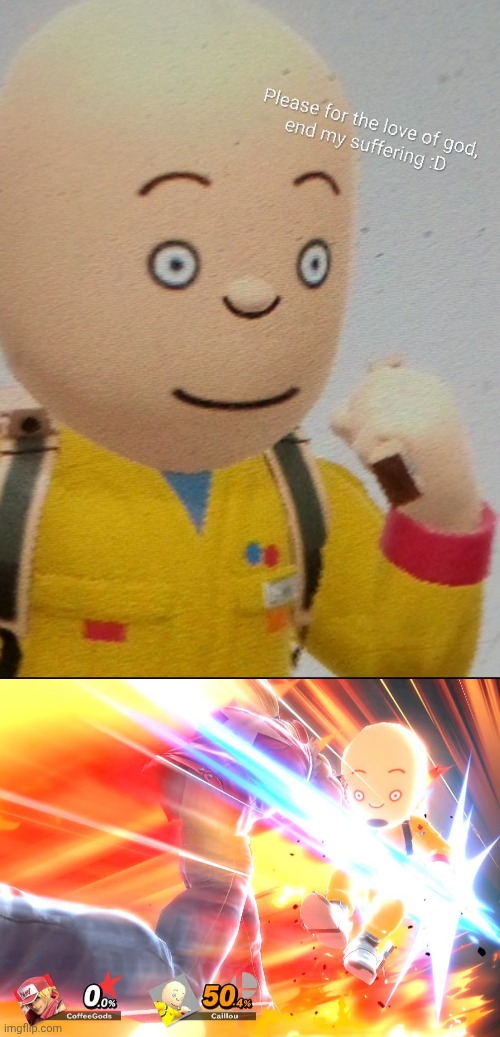 Caillou, the forever punching bag | made w/ Imgflip meme maker