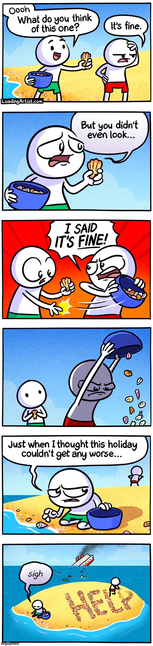 Help | image tagged in help,shell,shells,beach,loading artist,comics/cartoons | made w/ Imgflip meme maker