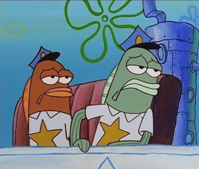 Bikini bottom police Blank Meme Template