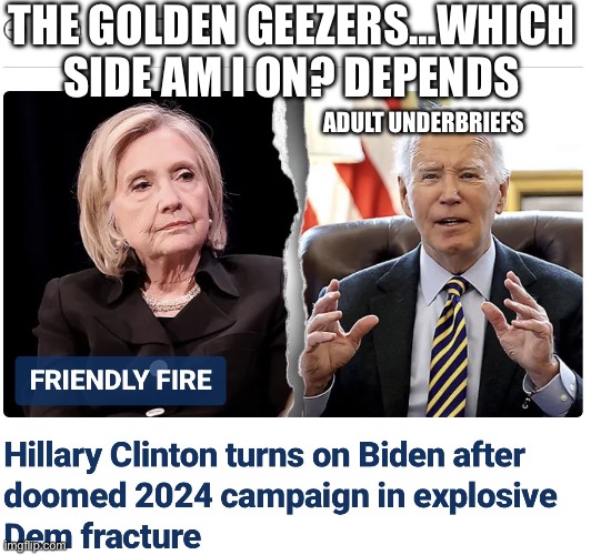 The Golden geezers are slinging oatmeal again | The Golden geezers…which side am I on? Depends; Adult underbriefs | image tagged in img_1021 jpeg | made w/ Imgflip meme maker