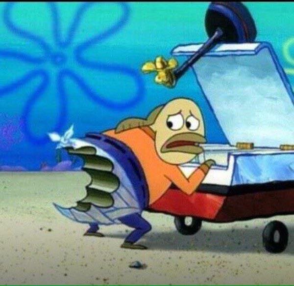 SpongeBob bitemark Blank Meme Template