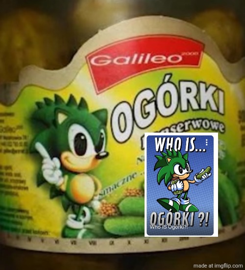 Oh my gosh guys, they did a video on him. | image tagged in sonic pickles | made w/ Imgflip meme maker
