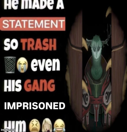 he made a statement so trash | image tagged in outer wilds | made w/ Imgflip meme maker