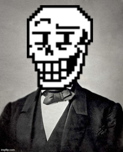 Underswap Papyrus itso Abraham Lincoln | image tagged in underswap papyrus itso abraham lincoln | made w/ Imgflip meme maker