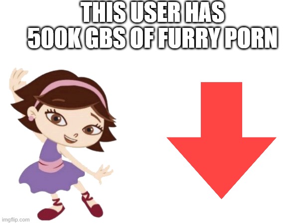 crappost | this user has 500k gbs of furry porn | image tagged in antifurry | made w/ Imgflip meme maker