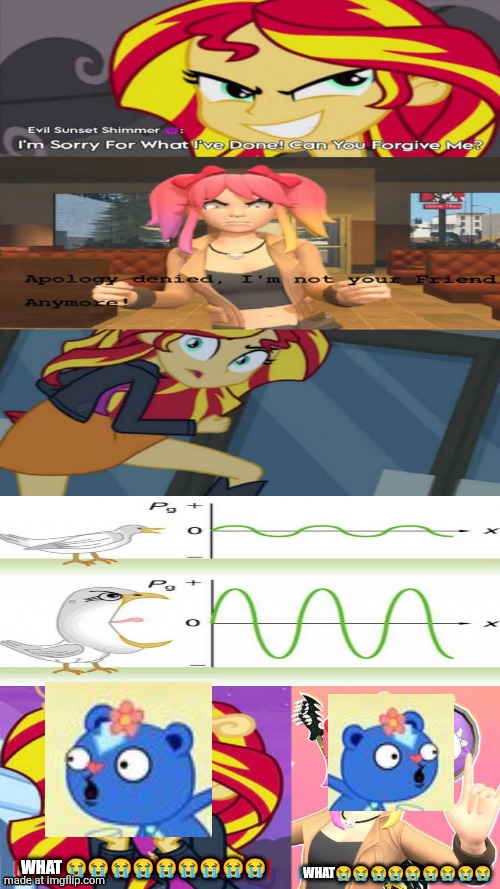 They get jumpscared by some random ahh bird | What😭😭😭😭😭😭😭😭😭; What 😭😭😭😭😭😭😭😭😭 | image tagged in ruin this fill in meme 204 | made w/ Imgflip meme maker