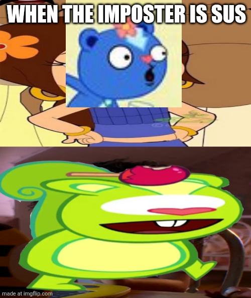 AMOGUS | WHEN THE IMPOSTER IS SUS | image tagged in ruin this fill in meme 690 | made w/ Imgflip meme maker