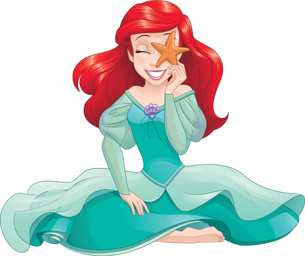Ariel with the starfish Blank Meme Template