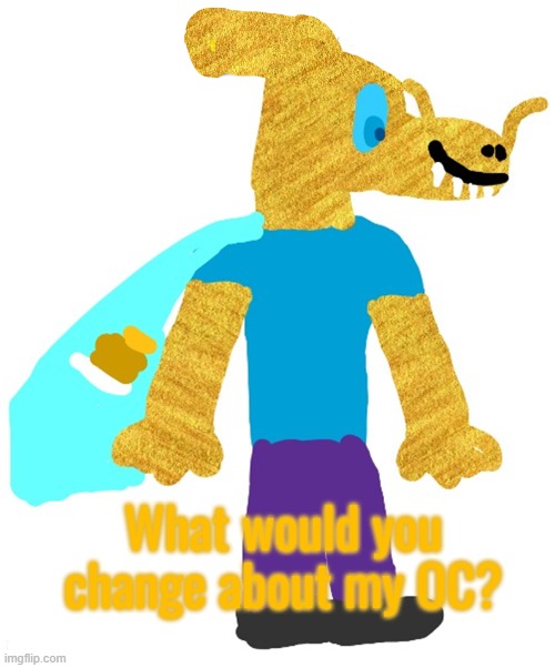Aadvik | What would you change about my OC? | image tagged in aadvik | made w/ Imgflip meme maker