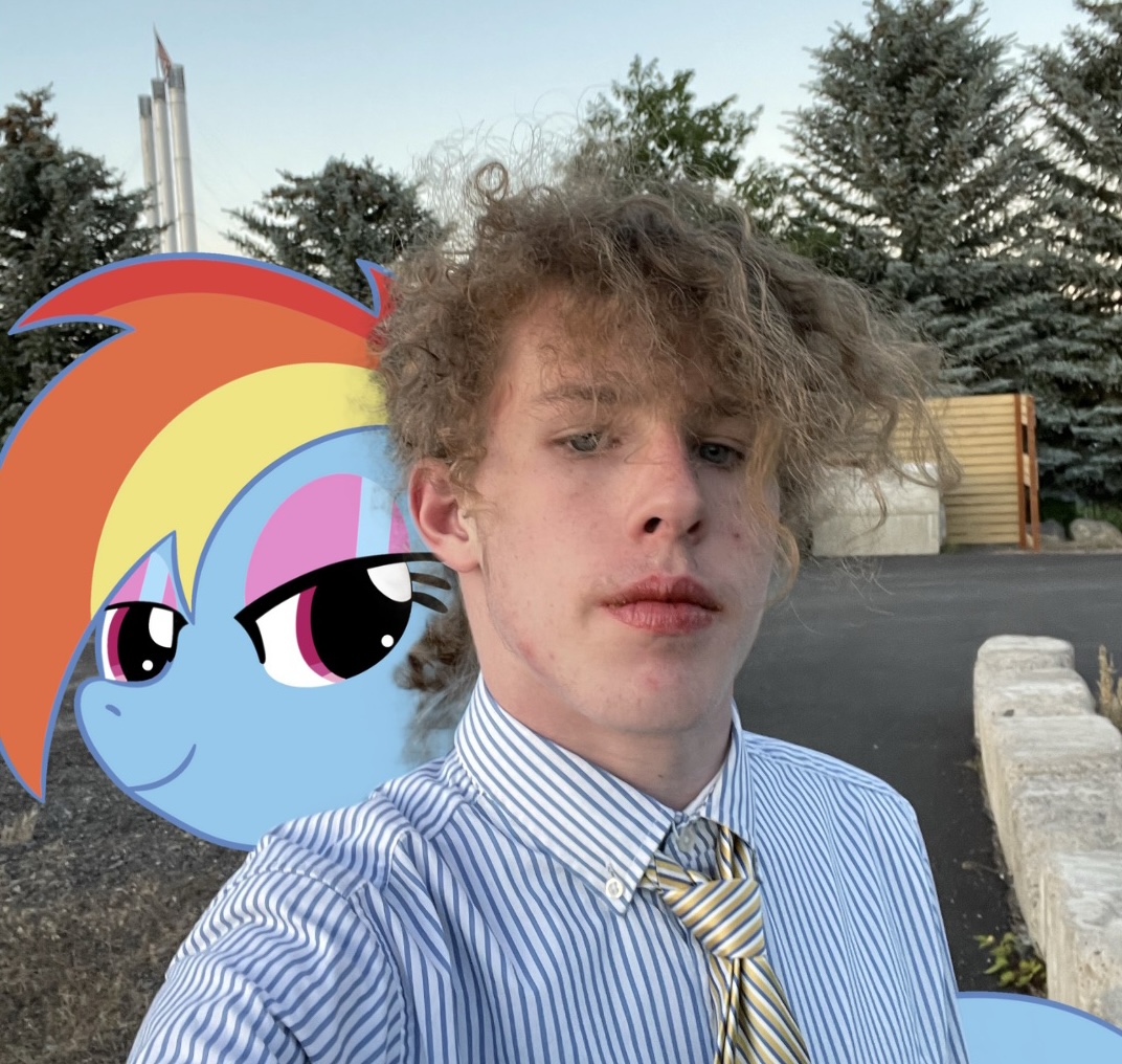 Liam Keel Rainbow Dash Selfie Blank Meme Template