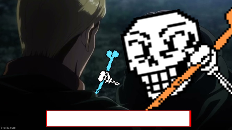 High Quality Alternate Underswap Papyrus "Give Up on Your Dream" Meme--Custom Blank Meme Template