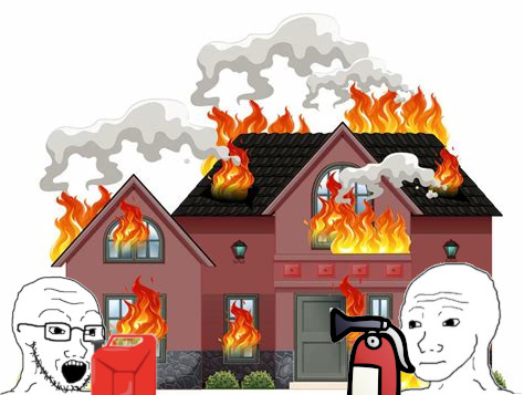 soyak burns his house down Blank Meme Template
