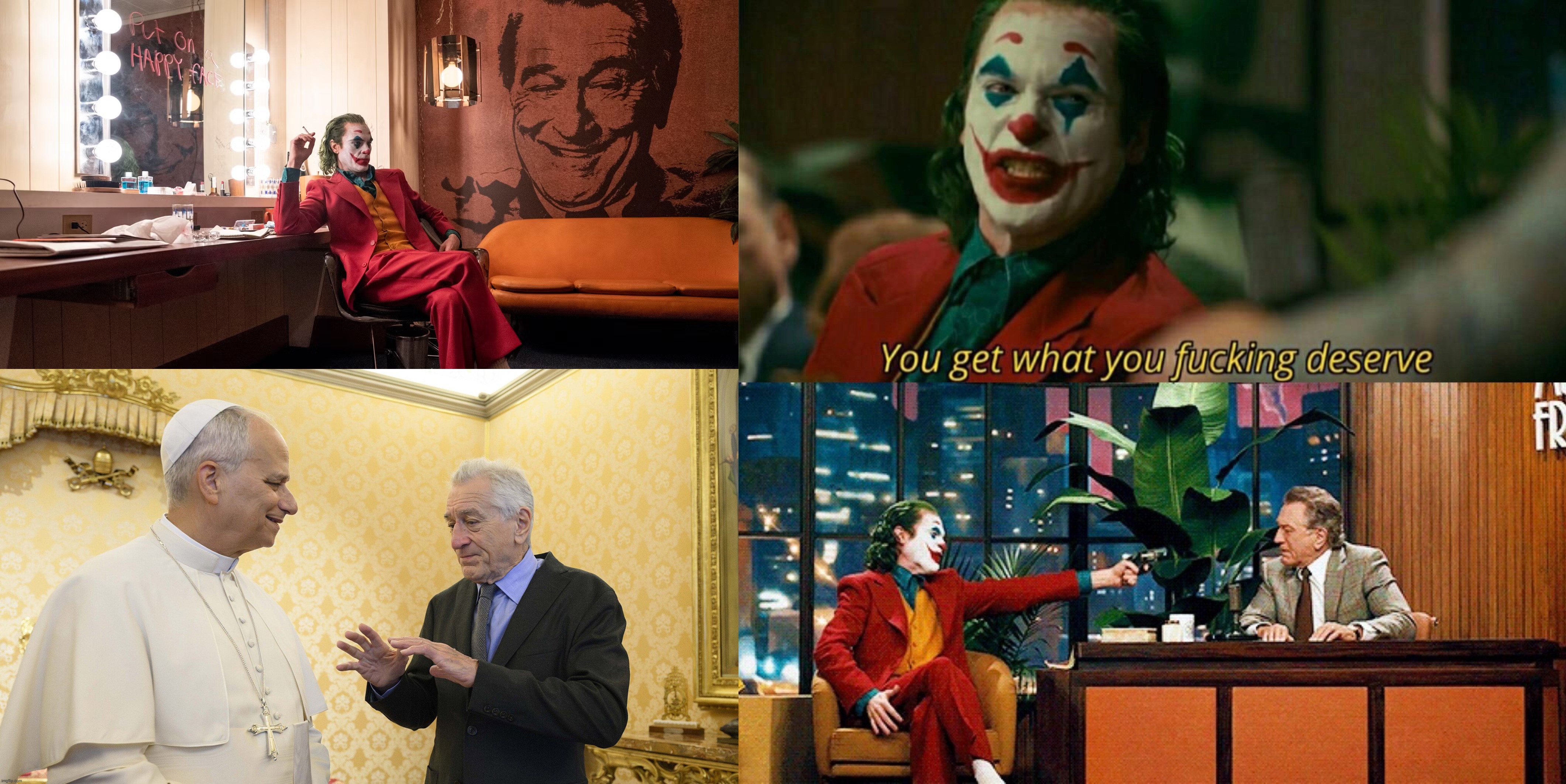 How about another joke, Murray? | image tagged in memes,funny memes,the joker,hollywood,scumbag hollywood,robert de niro | made w/ Imgflip meme maker
