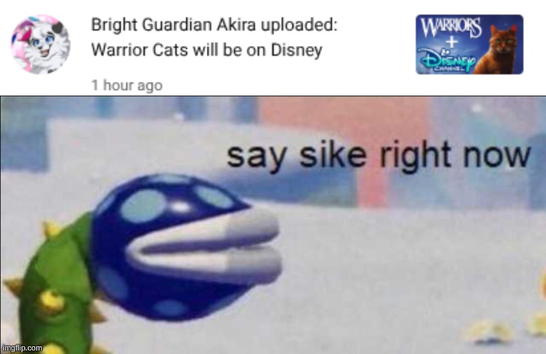 WC show in Disney  | image tagged in say sike right now | made w/ Imgflip meme maker