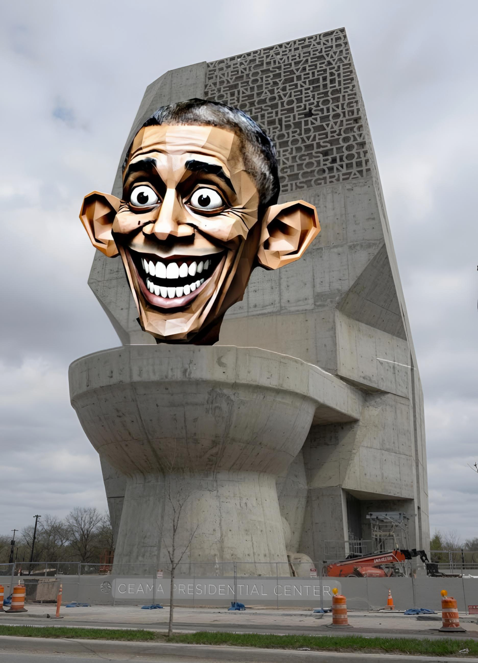 Skibidi Obama Blank Meme Template