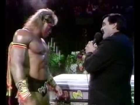 Ultimate Warrior vs Paul bearer Blank Meme Template