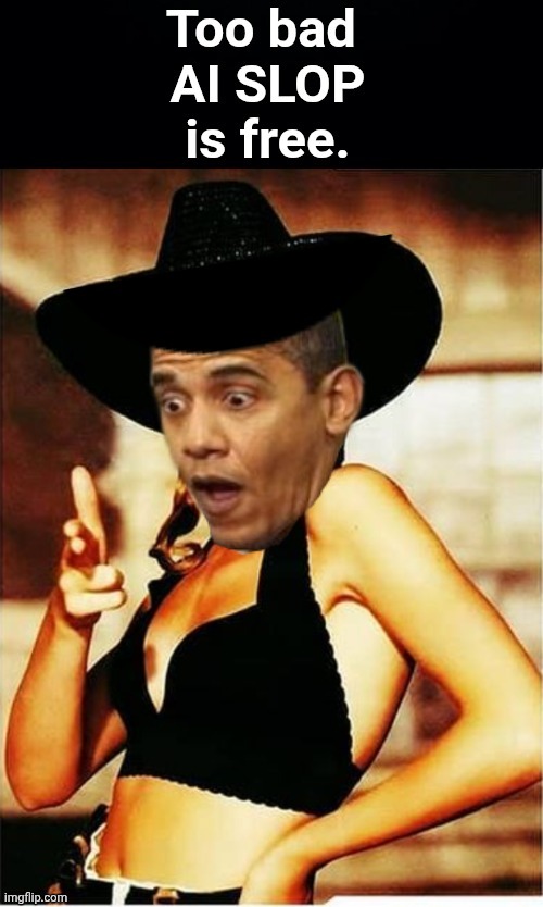 AI Slop Obama | image tagged in ai slop obama | made w/ Imgflip meme maker