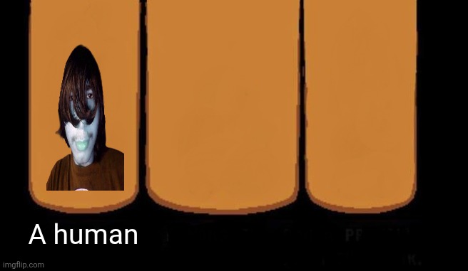 I couldn't find the rest | A human | image tagged in three heroes without text,memes,deltarune | made w/ Imgflip meme maker