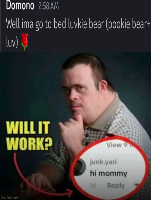W | image tagged in will it work | made w/ Imgflip meme maker