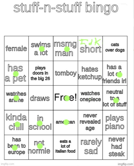 bingo | image tagged in msmg,bingo | made w/ Imgflip meme maker