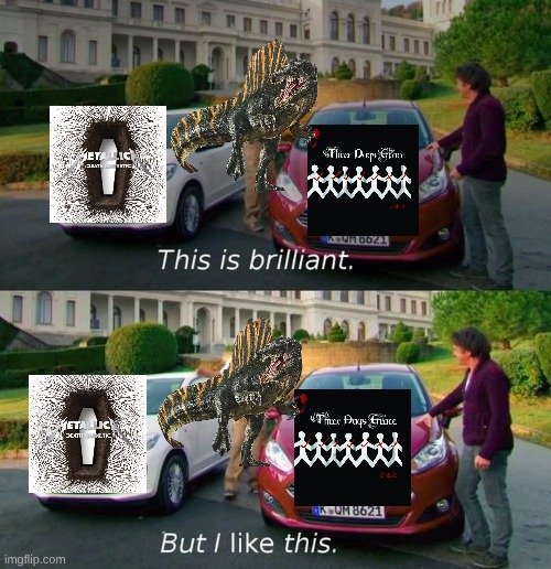 "All Nightmare Long" is actually more fitting than "Animal I Have Become" IMO | image tagged in this is brilliant but i like this,memes,music,dinosaur,jurassic park,metallica | made w/ Imgflip meme maker
