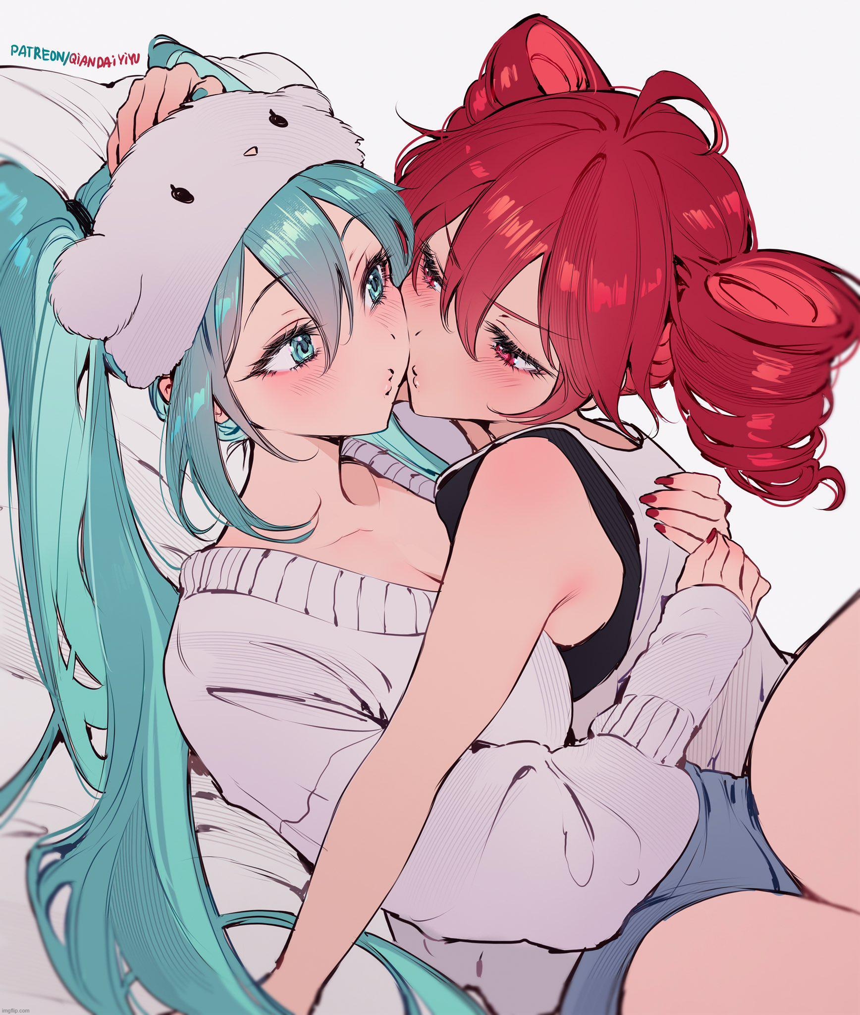 miku&teto2.jpg | image tagged in miku teto2 jpg | made w/ Imgflip meme maker