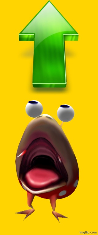 Upvote | image tagged in upvote,tyrone the bulborb,memes,bulborb | made w/ Imgflip meme maker