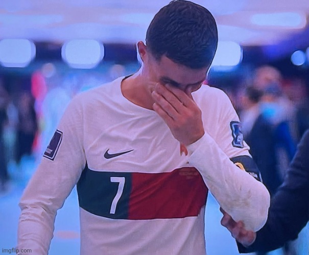 Ronaldo crying | image tagged in ronaldo crying | made w/ Imgflip meme maker