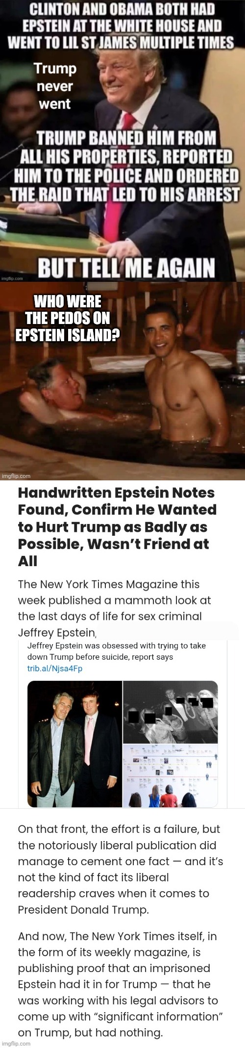image tagged in epstein island presidents,epstein hated trump nyt | made w/ Imgflip meme maker