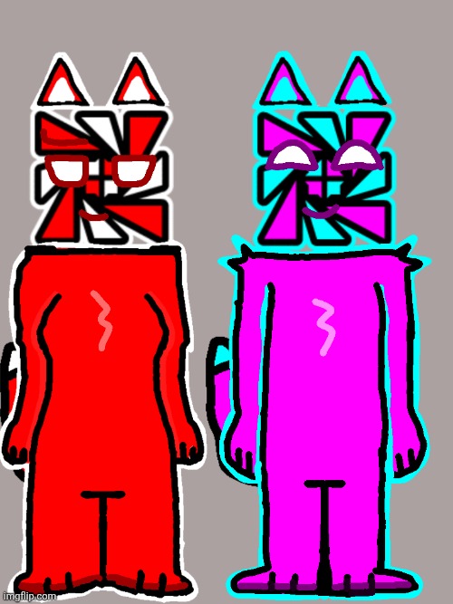 Nexus(catgirl) and Riot (catboy) | image tagged in nexus catgirl and riot catboy | made w/ Imgflip meme maker
