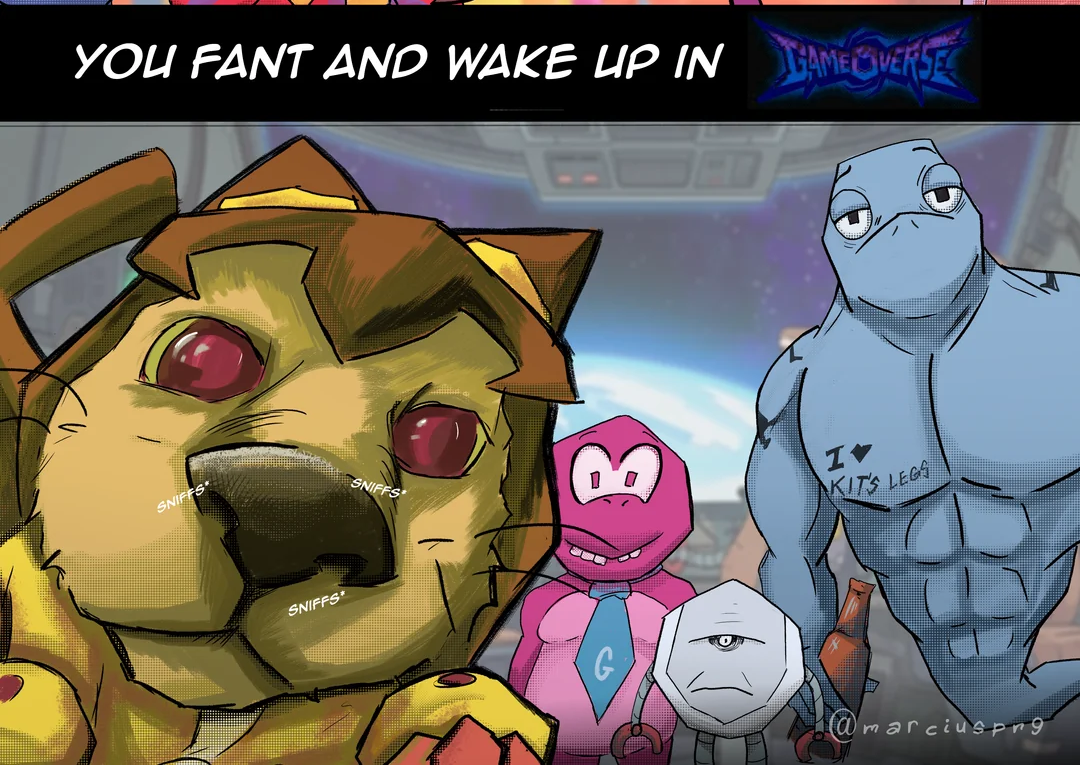 u wake up in gameoverse Blank Meme Template