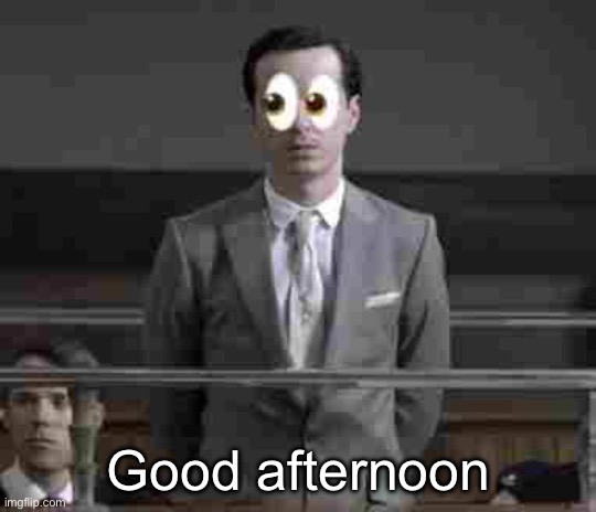 Jim observing | Good afternoon | image tagged in jim observing | made w/ Imgflip meme maker