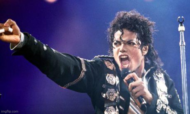 image tagged in micheal jackson angry | made w/ Imgflip meme maker