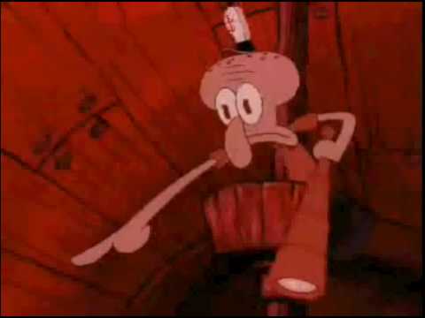 Squidward Point Blank Meme Template