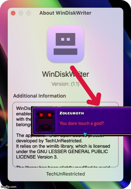 I am NOT letting this guy write to my disks | image tagged in geometry dash | made w/ Imgflip meme maker
