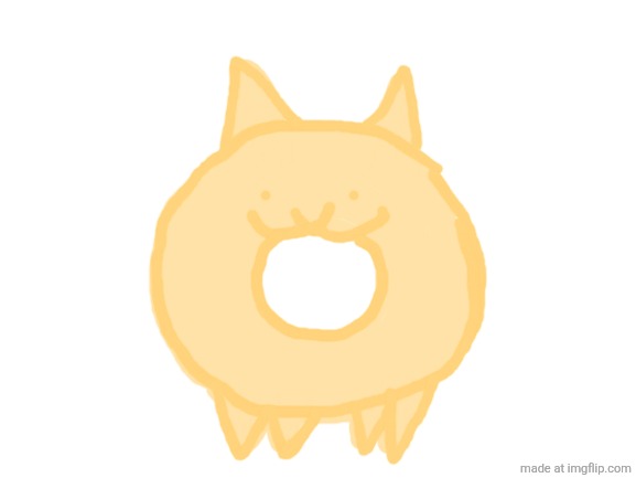Bagel Cat | image tagged in blank white template | made w/ Imgflip meme maker
