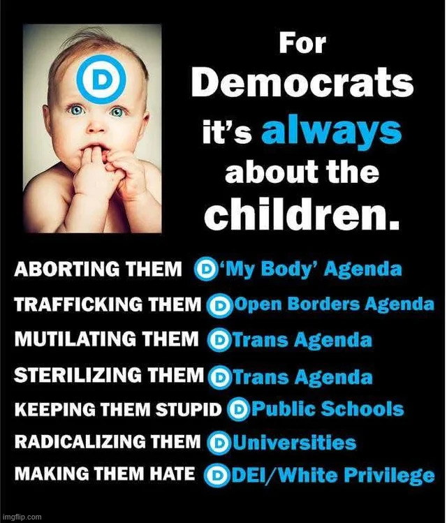 What they really mean | image tagged in political,reposts,when dems say they love children | made w/ Imgflip meme maker