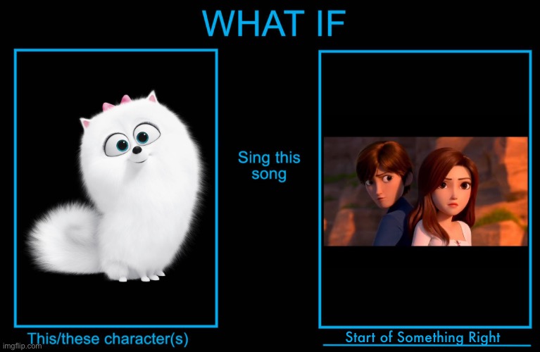 What If Gidget (The Secret Life of Pets) Sings Start of Something Right | Start of Something Right | image tagged in what if this character sing this song,gidget,the secret life of pets,illumination,deviantart,memes | made w/ Imgflip meme maker
