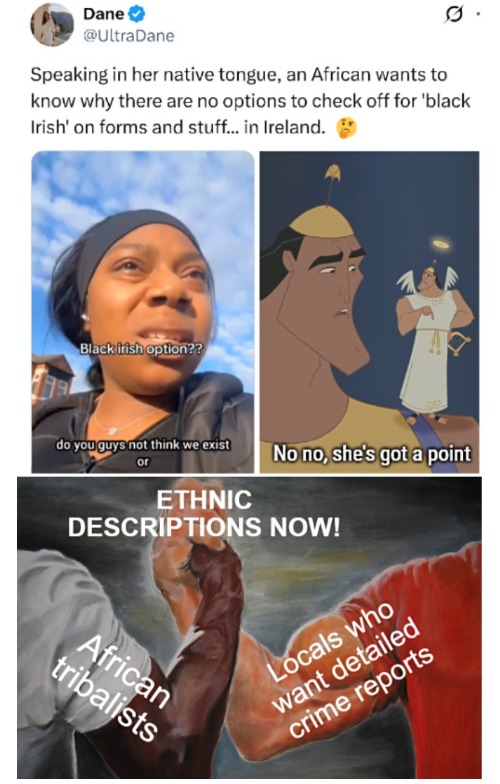 What she wants is prob avoided for "social justice" or "colorblind" subversion reasons, but not a bad suggestion at all | image tagged in no no hes got a point,funny,immigrants,identity politics,epic handshake | made w/ Imgflip meme maker