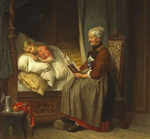 High Quality grandma tell me a story Blank Meme Template