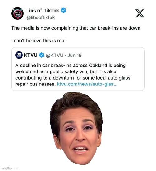 Hoax Media complaining crime is dropping | image tagged in img 2 jpeg,blank white template,mad,cow | made w/ Imgflip meme maker