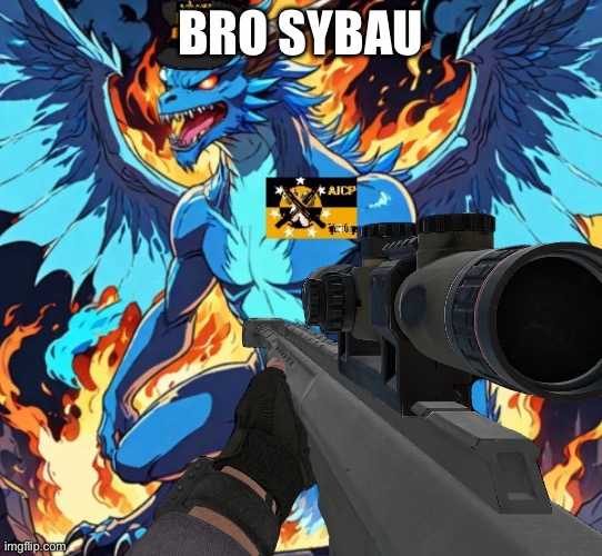 The Aicp is Cringe and So is This Monster | BRO SYBAU | image tagged in aicp monster,anti aicp | made w/ Imgflip meme maker