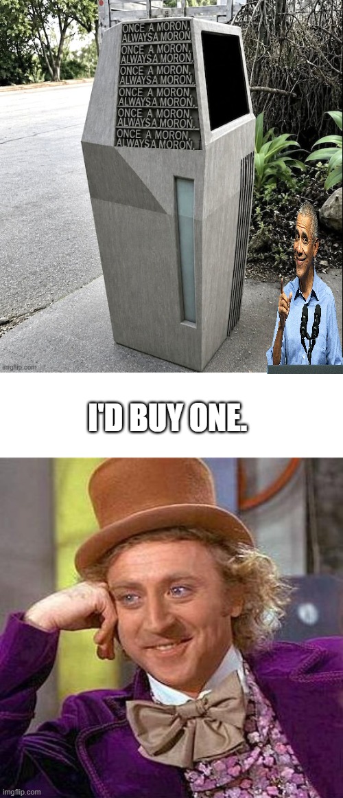 AV's assist The BARRY trash can. | I'd buy one. | image tagged in memes,creepy condescending wonka | made w/ Imgflip meme maker
