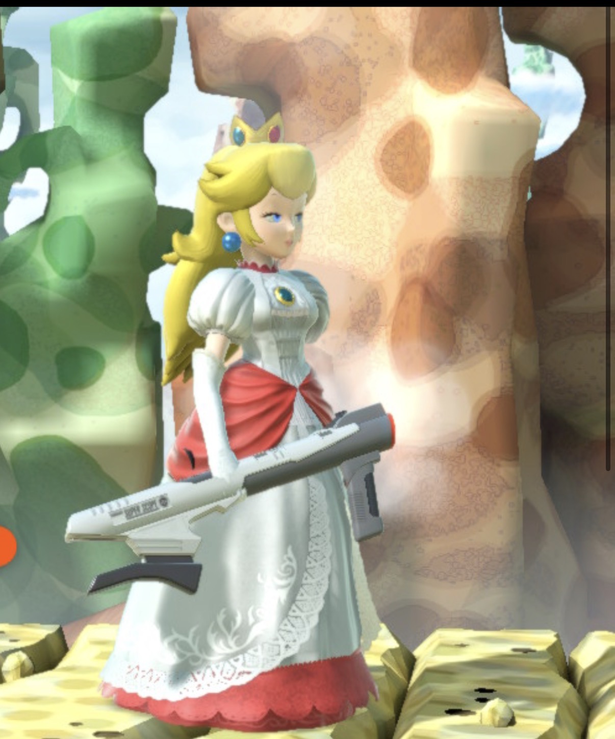 Angy Peach Blank Meme Template