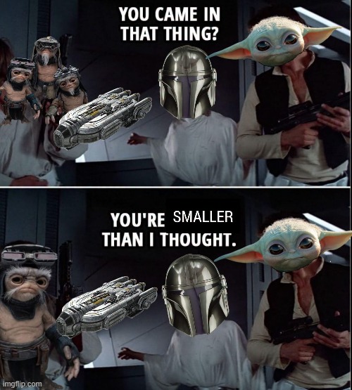 IYKYK | image tagged in the mandalorian,grogu | made w/ Imgflip meme maker