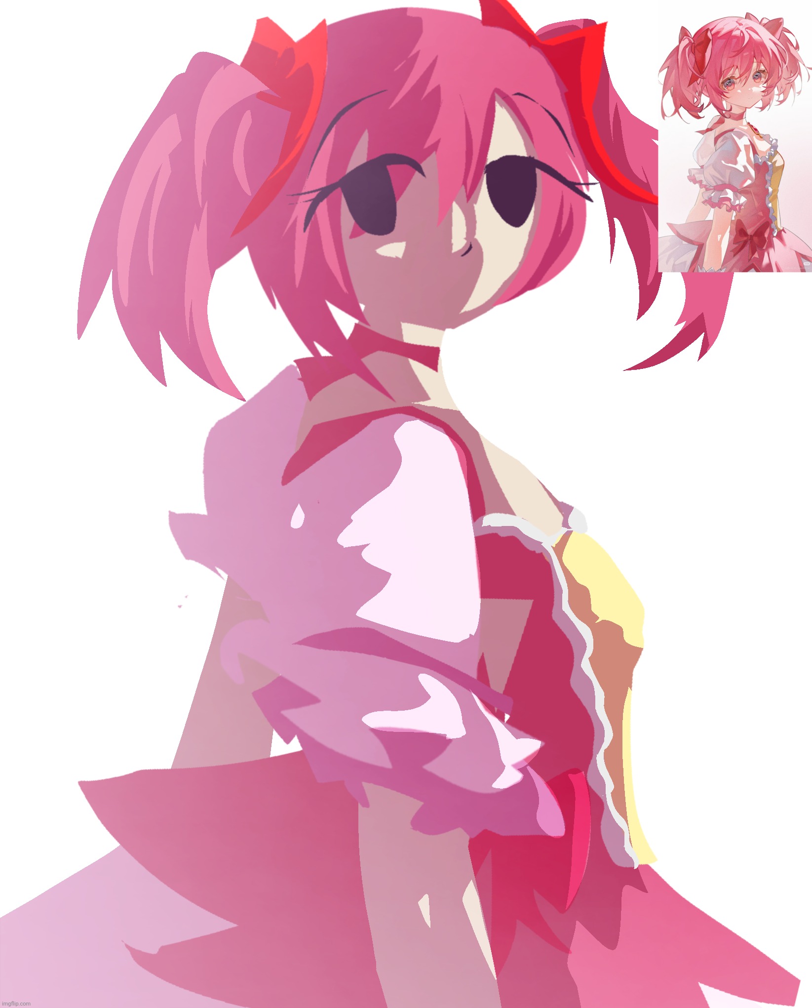 madoka phone doodle- deltarune is tomorrow so i will be inactive likely | made w/ Imgflip meme maker
