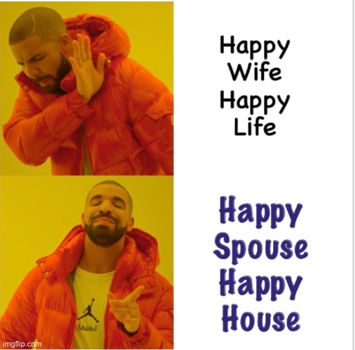 The Happiness of BOTH, is the Goal | image tagged in memes,equally yoked marriage,partners,wife husband,serve each other | made w/ Imgflip meme maker