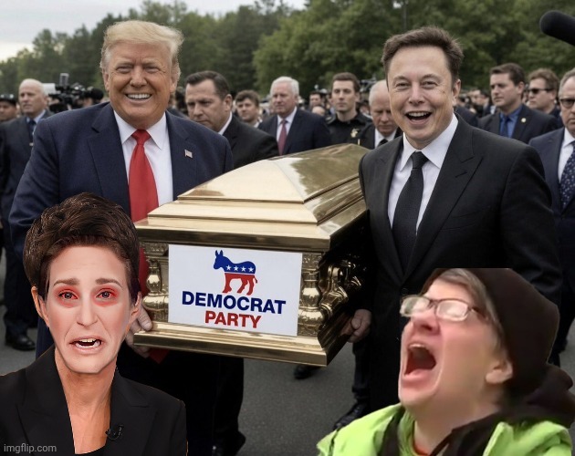The Pallbearers | image tagged in trump,elon musk,coffin meme | made w/ Imgflip meme maker