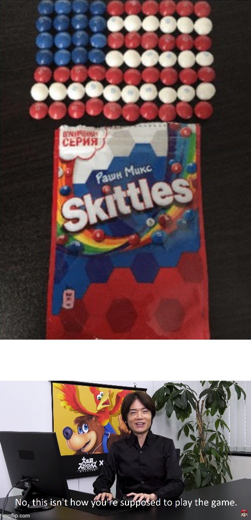 The Russians got their revenge | image tagged in memes,this isn't how you're supposed to play the game,russia,usa,skittles,geography | made w/ Imgflip meme maker