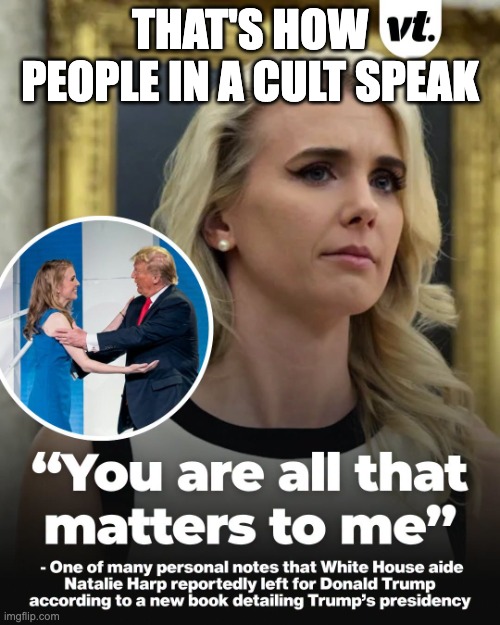 It's a cult | that's how people in a cult speak | made w/ Imgflip meme maker